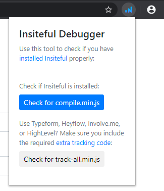 Insiteful Extension for Chrome & Edge: validate form abandonment tracking installation