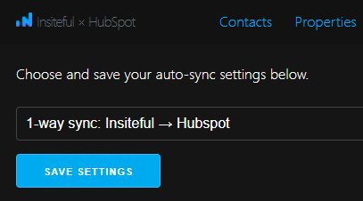 Insiteful + HubSpot: native integration - sync contacts & leads