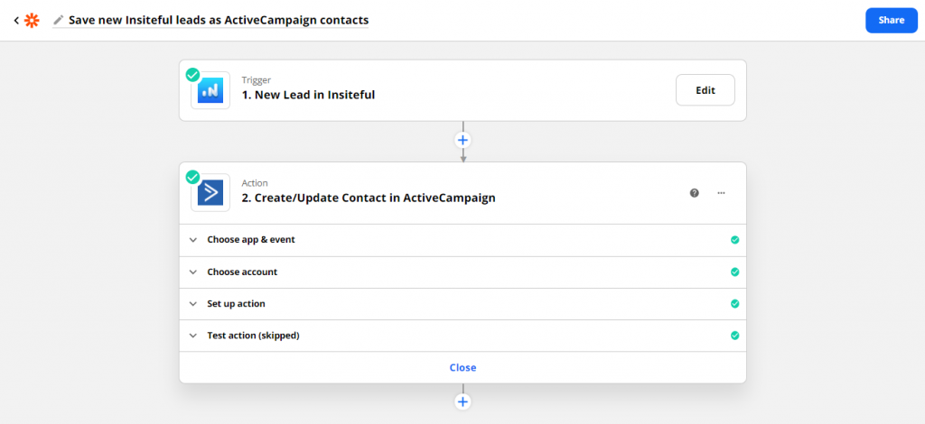Insiteful + ActiveCampaign: auto follow-up email for leads recovered from abandoned forms