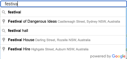 Track Google Places autocomplete fields