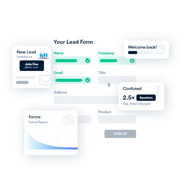 Form Entry Lead Capture Optimization CRO Web Form Analytics | Insiteful