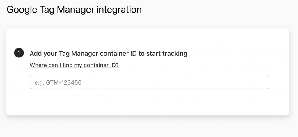 Copy & paste Google Tag Manager container ID into Typeform to track you forms